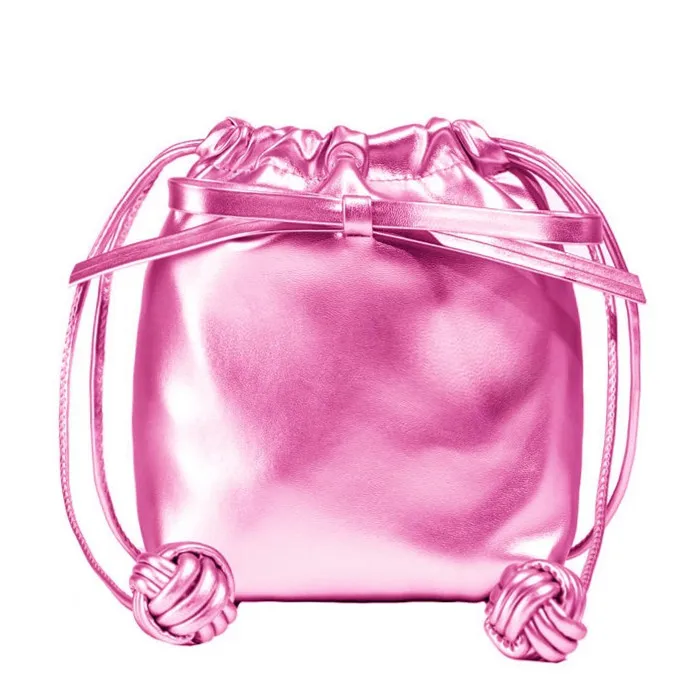 Custom Fashion Design Bow Mini PU Leather Messenger Mobile Phone Tote Bag Shoulder Crossbody For Lady Wallet Purse Storage Pouch