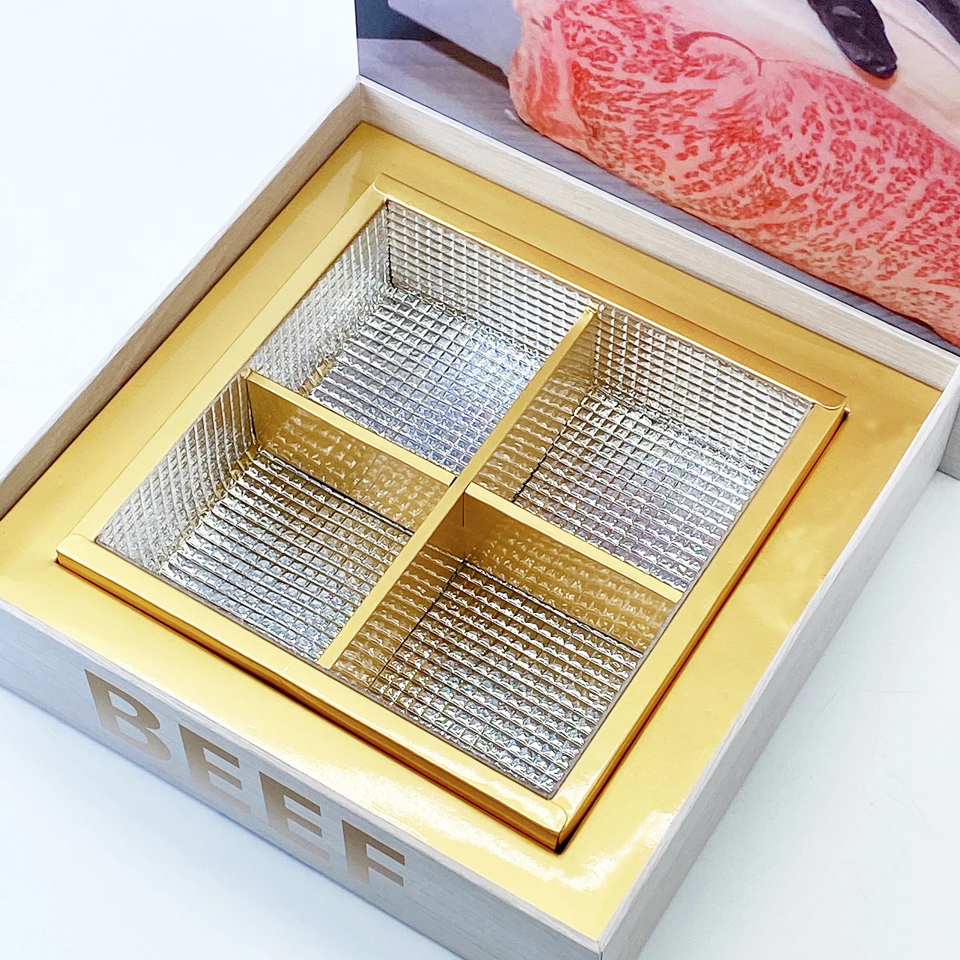 Индивидуальная Водонепроницаемая алюминиевая фольга пеноизоляция кулер бумажные коробки замороженные мясные пищевые упаковочные изоляционная коробка для транспортировки