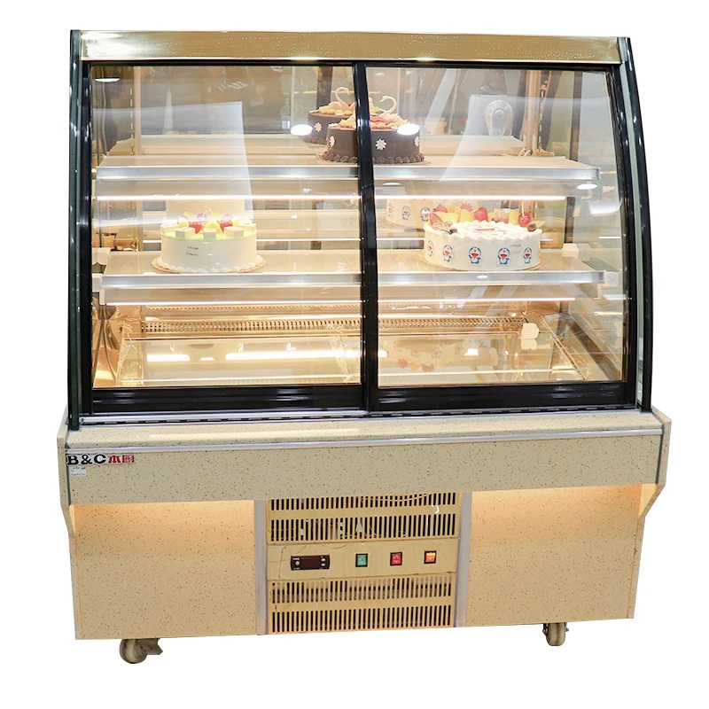 
Cake showcase price 2-layers commercial Display Cake Refrigerator Showcase 
