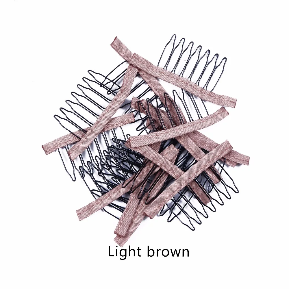 Wholesale wig accessories in 4 colors to choose from, hair wig cap comb clips for your wig cap