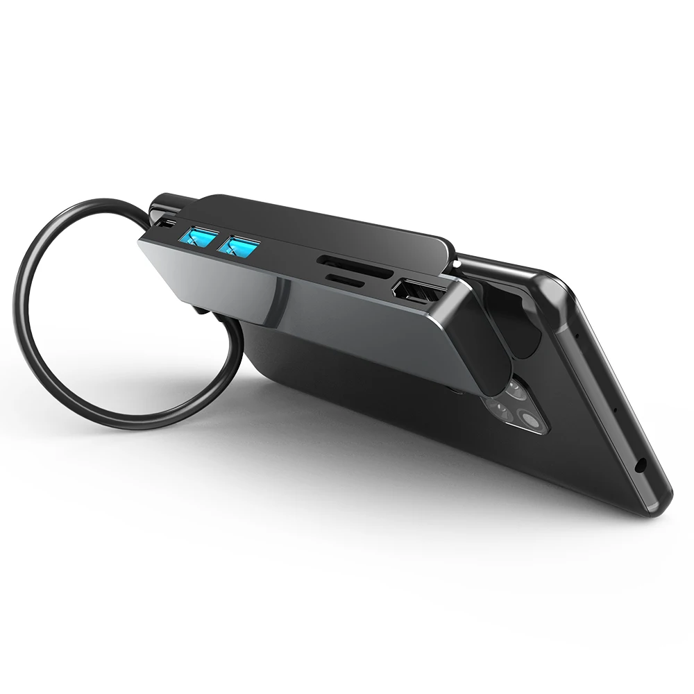 New Design Phone Docking Station Tf Sd Card Reader For Android Window Ios Clip On Hub Laptop Adapter Usb C Dock CY065
