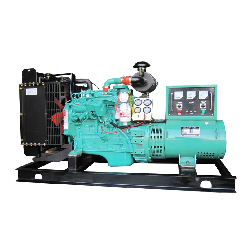 Natural gas generator LPG water cooled ISO CE 3phase 60hz 1800rpm 50hz 1500rpm 40kw 50kva Open style industry