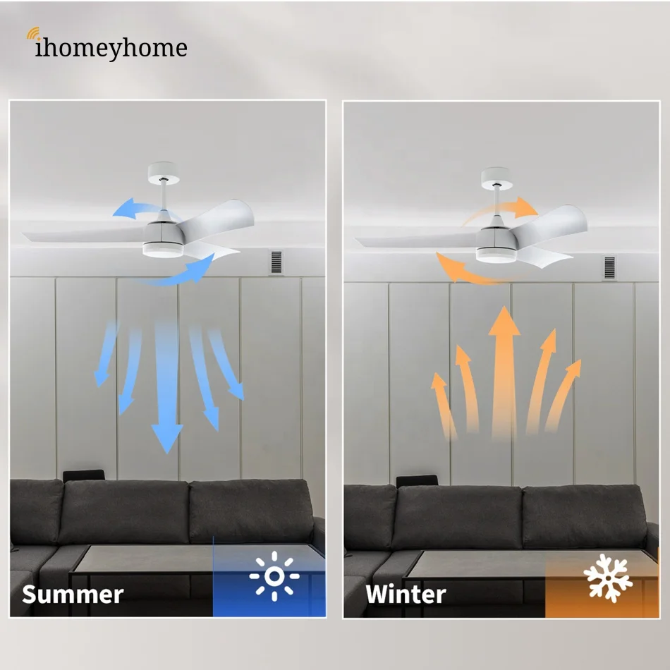 Factory Price Modern 52 inch Fan Chandelier 3 Blades DC Motor Control Remote Smart LED Ceiling Fan Light