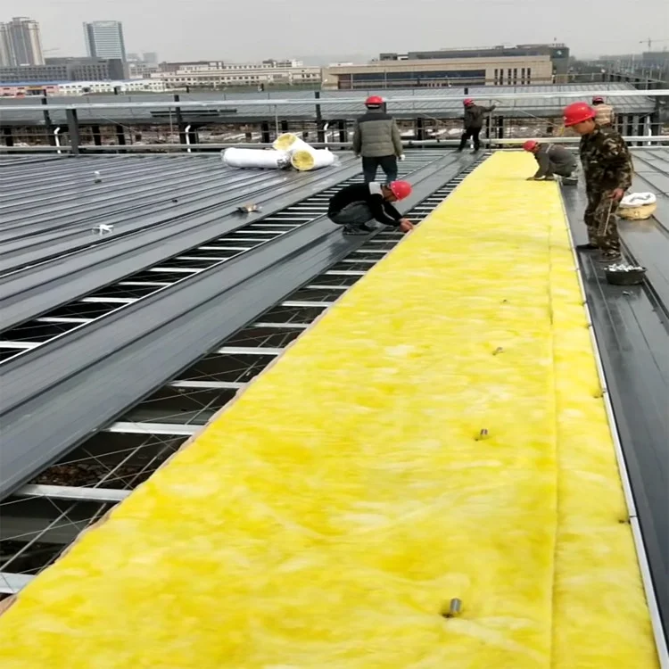 fiberglass insulation R1.3 R2.6 roofing epaisseur isolation laine de verre with FSK aluminum foil