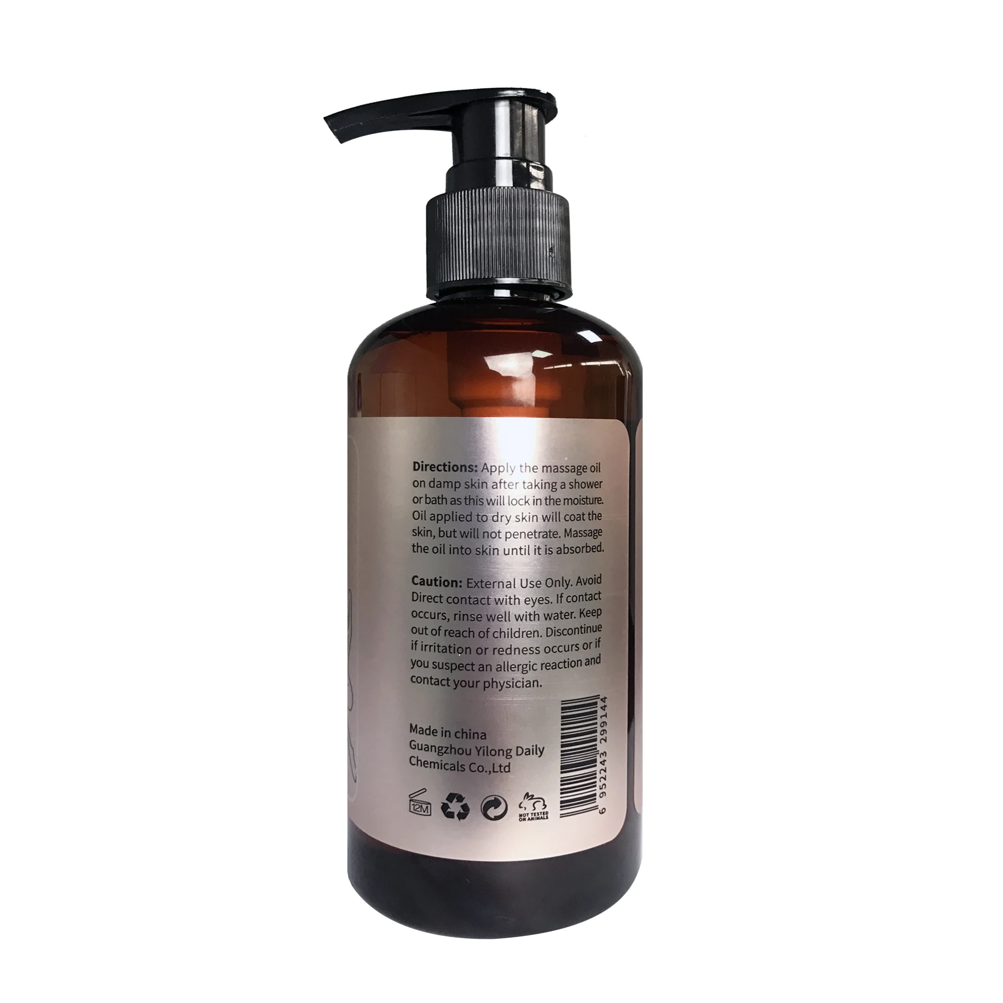 
Private label Plant Extract Anti Cellulite Body Female Massage Oil 