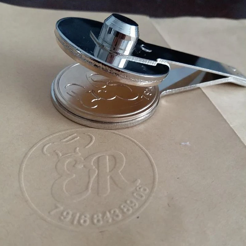Factory Supply Custom Logo Embossed Seal Stamps Personalized Metal Paper Plastic Steel Wax Ink Flash Stamp Wedding Office Use
