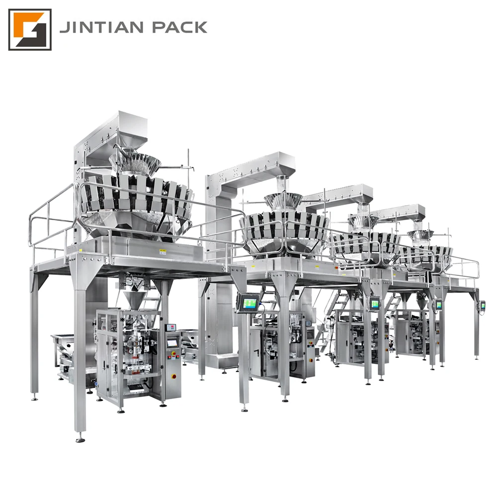 20g 30g 500g 1kg Full Automatic Seeds Multifunction Multihead Weigher Packing Machine