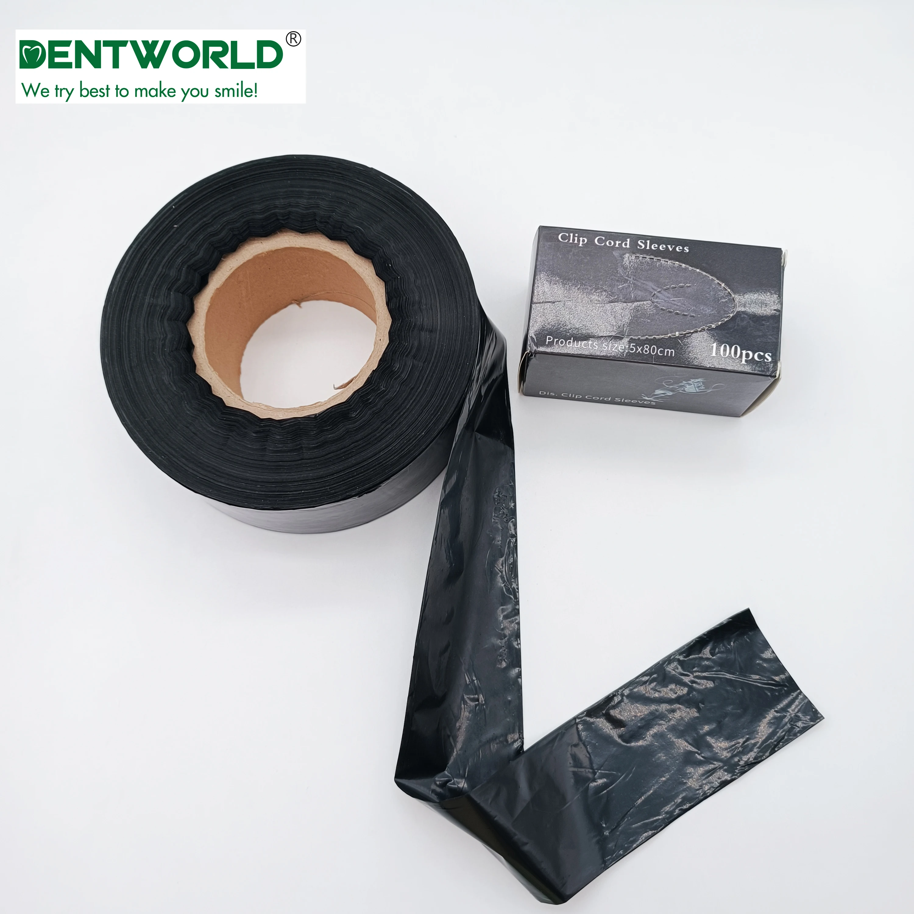 Tattoo supplies disposable accessory eco clip cord sleeve bags tattoo clip cord cover roll