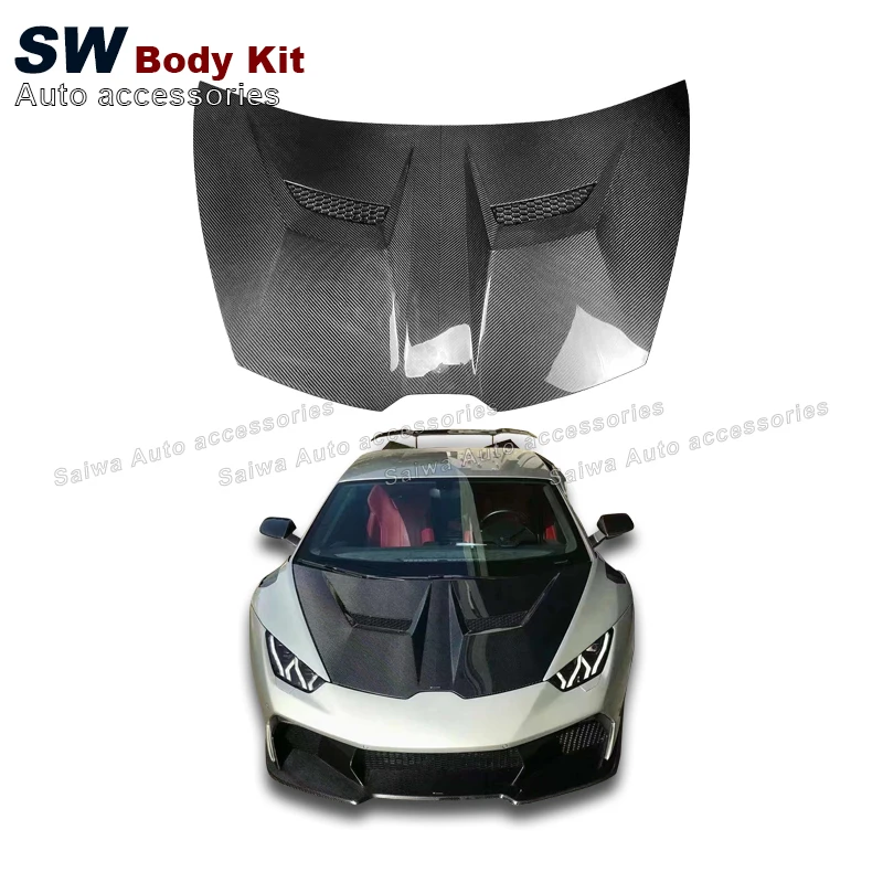 Двусторонняя V-образная крышка из углеродного волокна для Lamborghini LP580