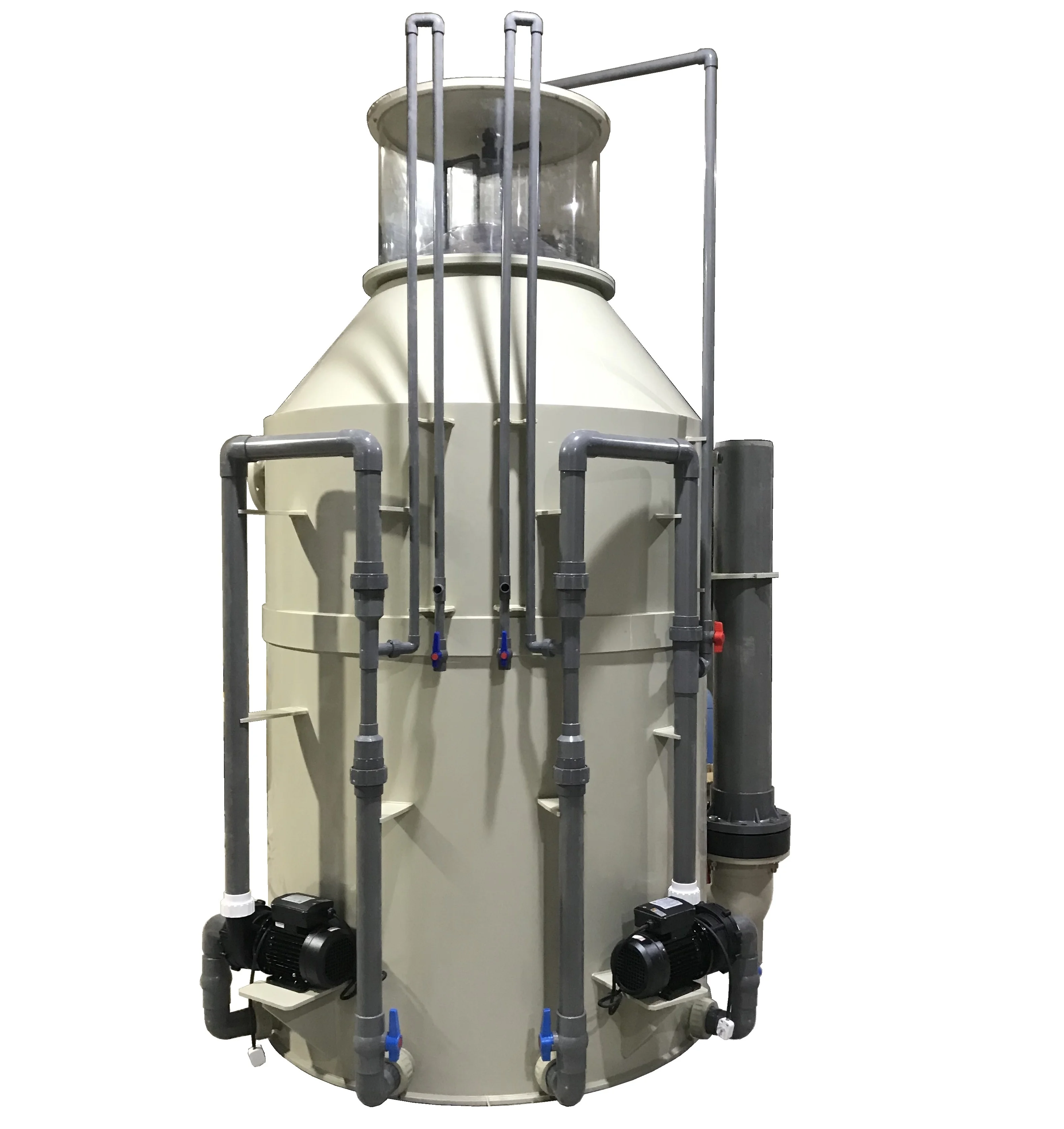 ocean park protein skimmer commercial size foam fractionator public marine aquarium water filter aquaria life support system