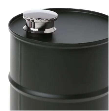 1 gallon US Hip Flask Oil Barrel Top Seller  In Stock Promotion Unique Mens Hip Flask Oil Barrel Drum Stainless Steel