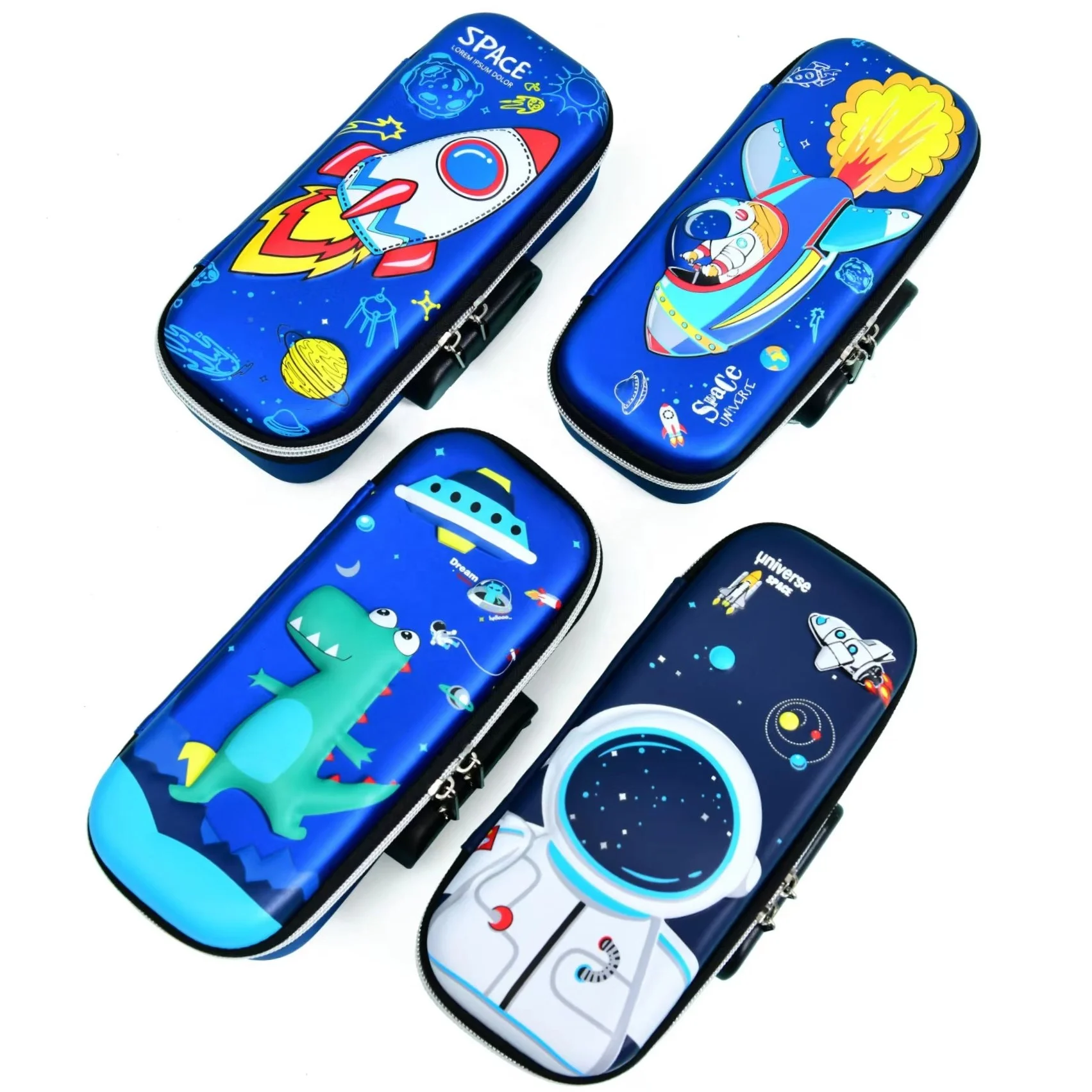 3D EVA пенал на молнии с кодовым замком, новый дизайн 2022, водонепроницаемый пенал для мальчиков