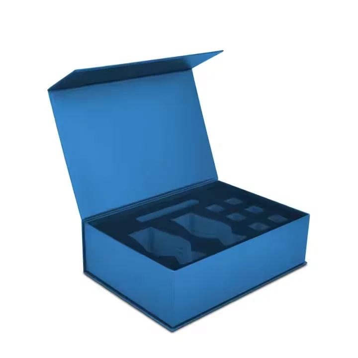 Custom logo Paper Cardboard Cosmetic Skincare Packaging Perfume Essential Oil Bottle Packaging Drawer Box With EVA Foam Insert