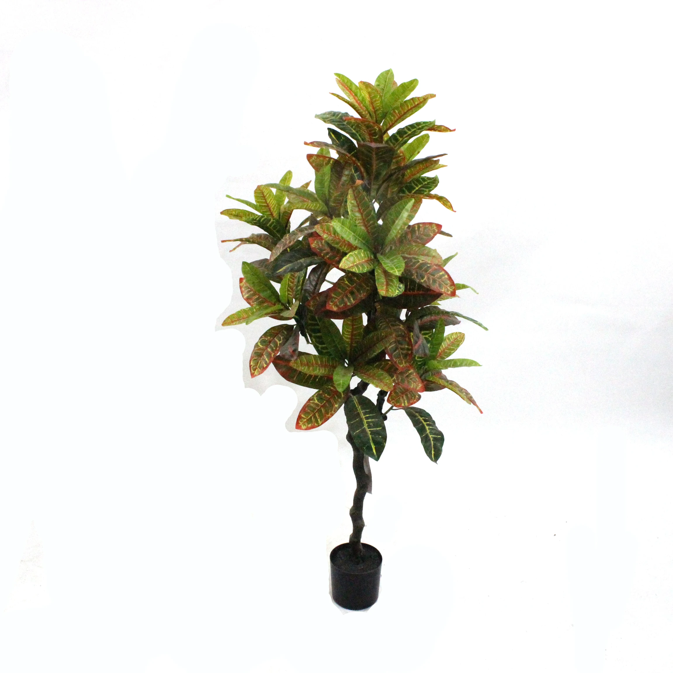 Highlight Appearance Potted Plant Fake Croton Bonsai Artificial Codiaeum 70/110/150cm customized size