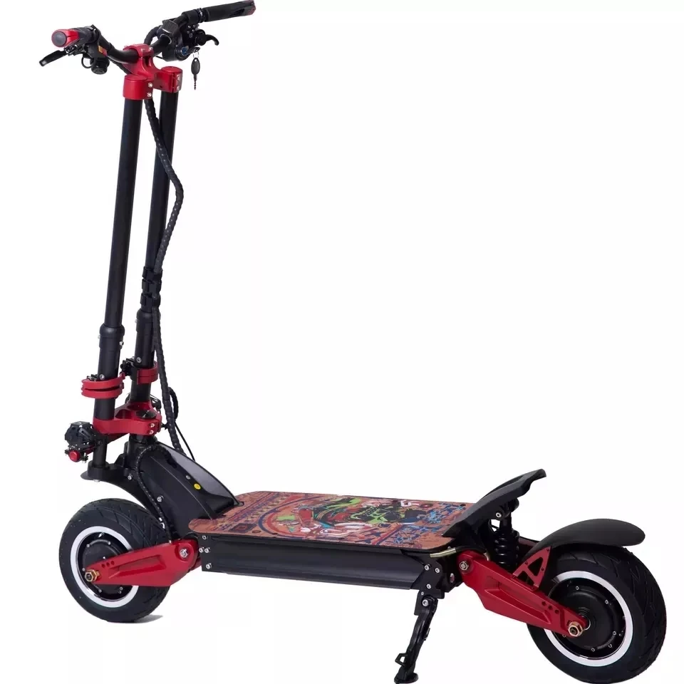 72V 3200W Fast Off-Road Hydraulic Two Wheel 11inch High Power Adult Electric Scooter