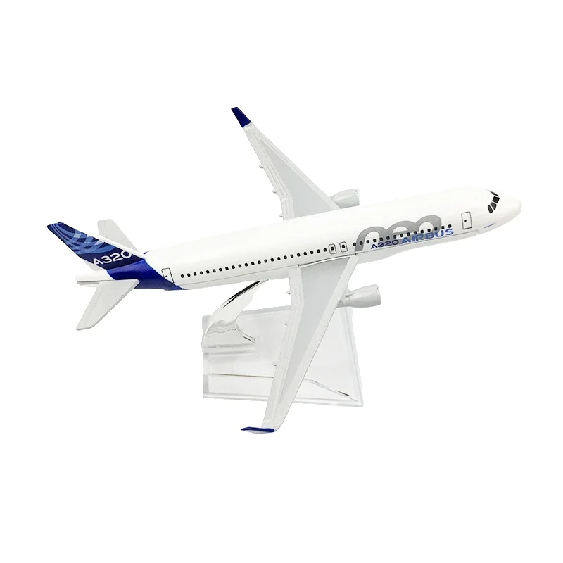 Toys Kids Children Alloy Material Scale 1:400 16cm A320 NEO Airbus Diecast Airplane Model