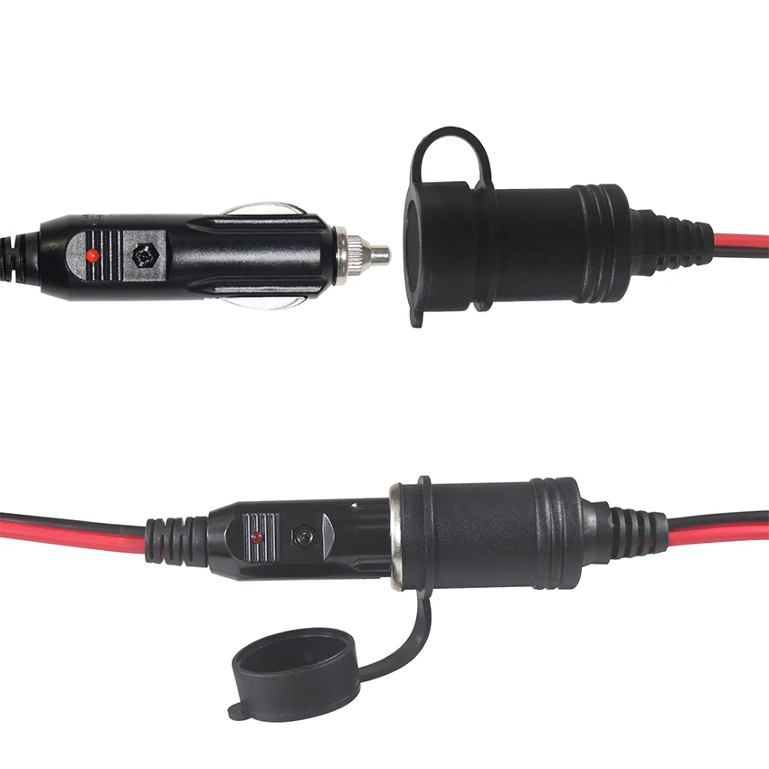 Female Car Charger Connector 12V Cigar Power Supply Plug 2x socket for Breast Pump Car Vehicle Lighter Adapter