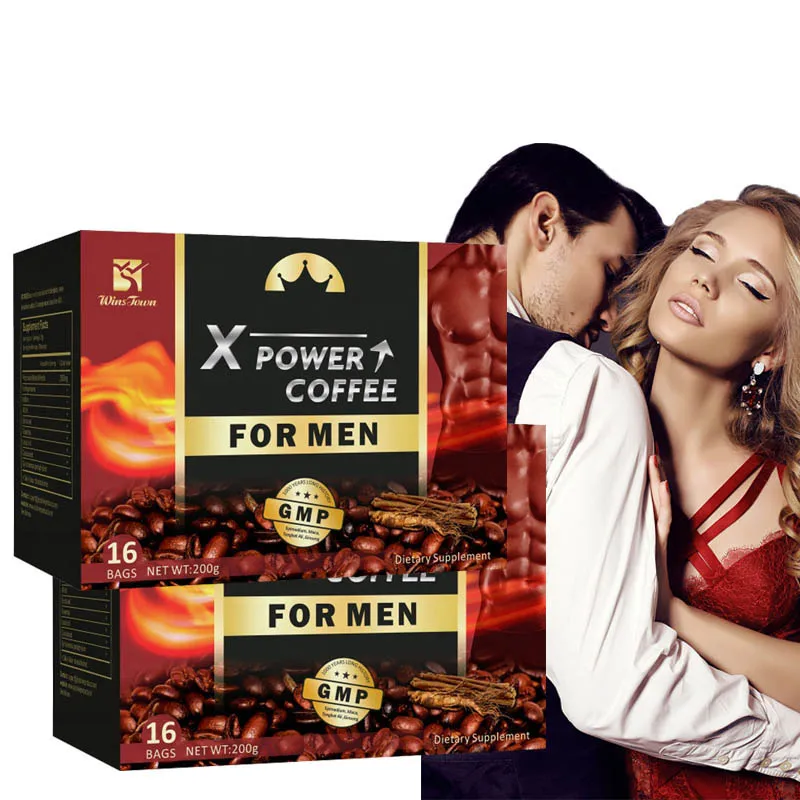 Winstown X power coffee Private Label Maca медицинский Энергетический Продукт травяной растворимый кофе для мужчин