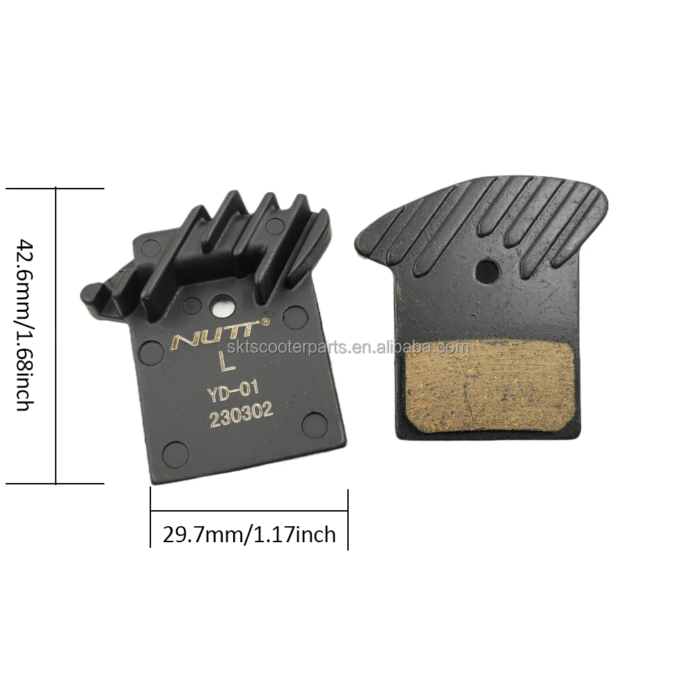 NUTT Bicycle Hydraulic Disc Brake Pad Semi Metal Resin Heat Dissipation Scooter Brake for NUTT Oil Brake Avid BD1 BD3 E9
