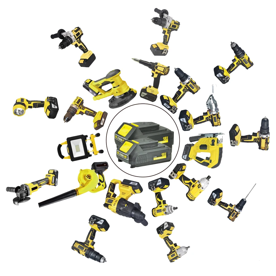 
18V professional cordless power tool combo set kit with charger 