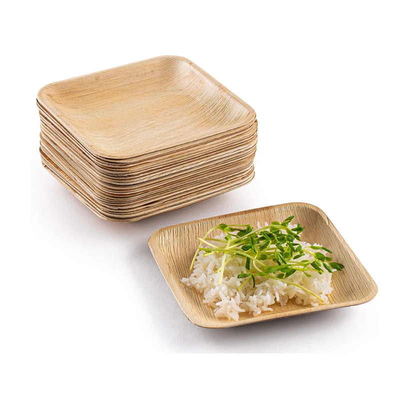 Eco-friendly Palm Leaf Plates Biodegradable Plates bamboo disposable plates