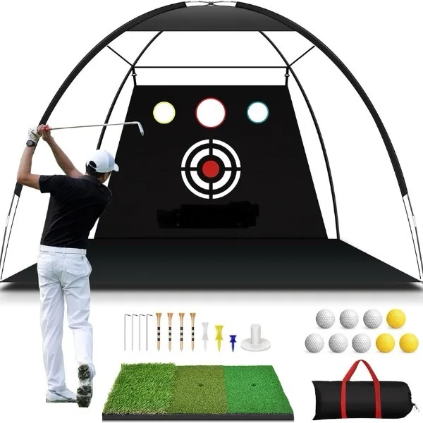 New Arrival 2024 Hot Sell Indoor Outdoor Portable Golf Practice Hitting Net Sport Games Golf Tent Wholesale Price