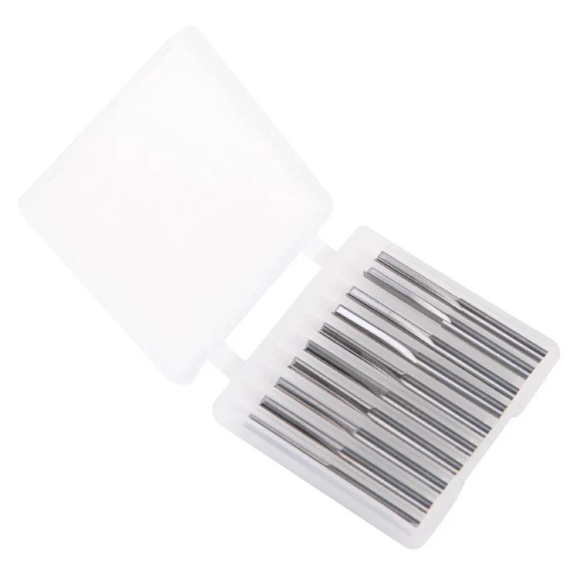 10Pcs 3.175mm Router Bits Straight Slot Tungsten Steel Milling Cutter For Wood Mdf Plastic Promotion