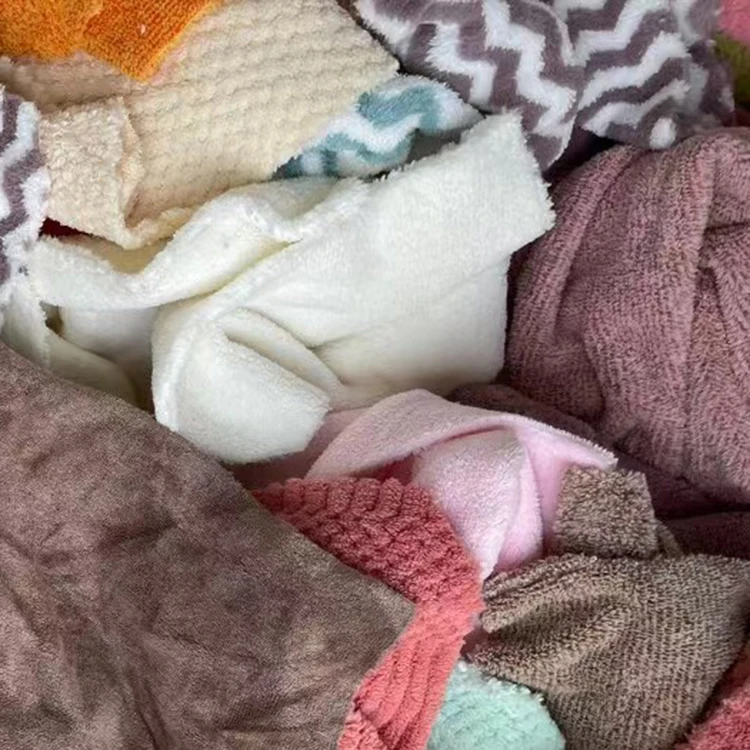 Wholesale Wiping Rag 10Kg Bale Cotton T Shirt Rags Cotton Waste Marine Industrial Cleaning Rags For Cleaning