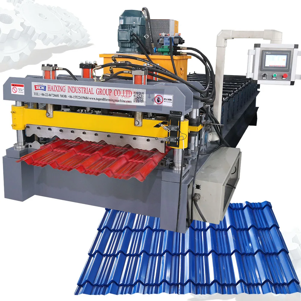HAIXING Glacure Tole De Toiture Machine Moulage