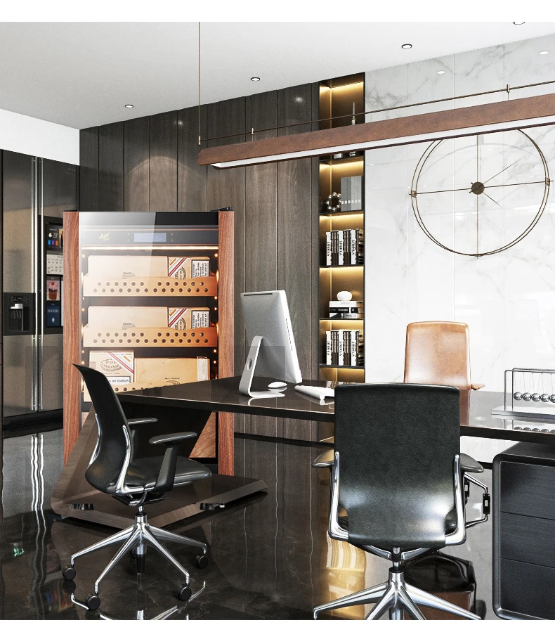 168L Cedar Wood Shelves Electric Home and Hotel Cigar Humidor Cabinet