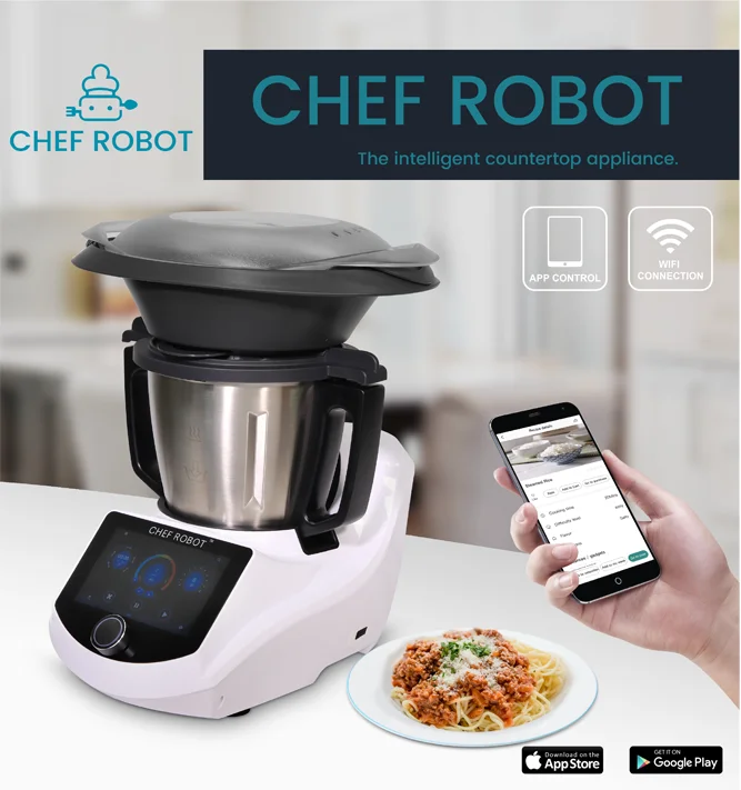 High Power Multifunctional blender Robot Cooker and Food Processor with big colored screen