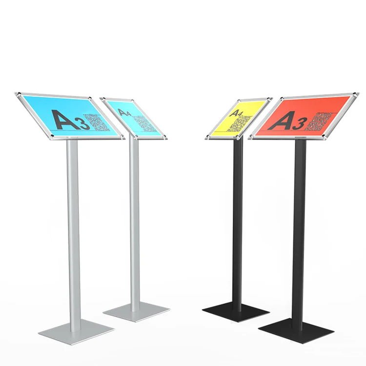 High Quality Acrylic Sign Display Stand with Metal Holder
