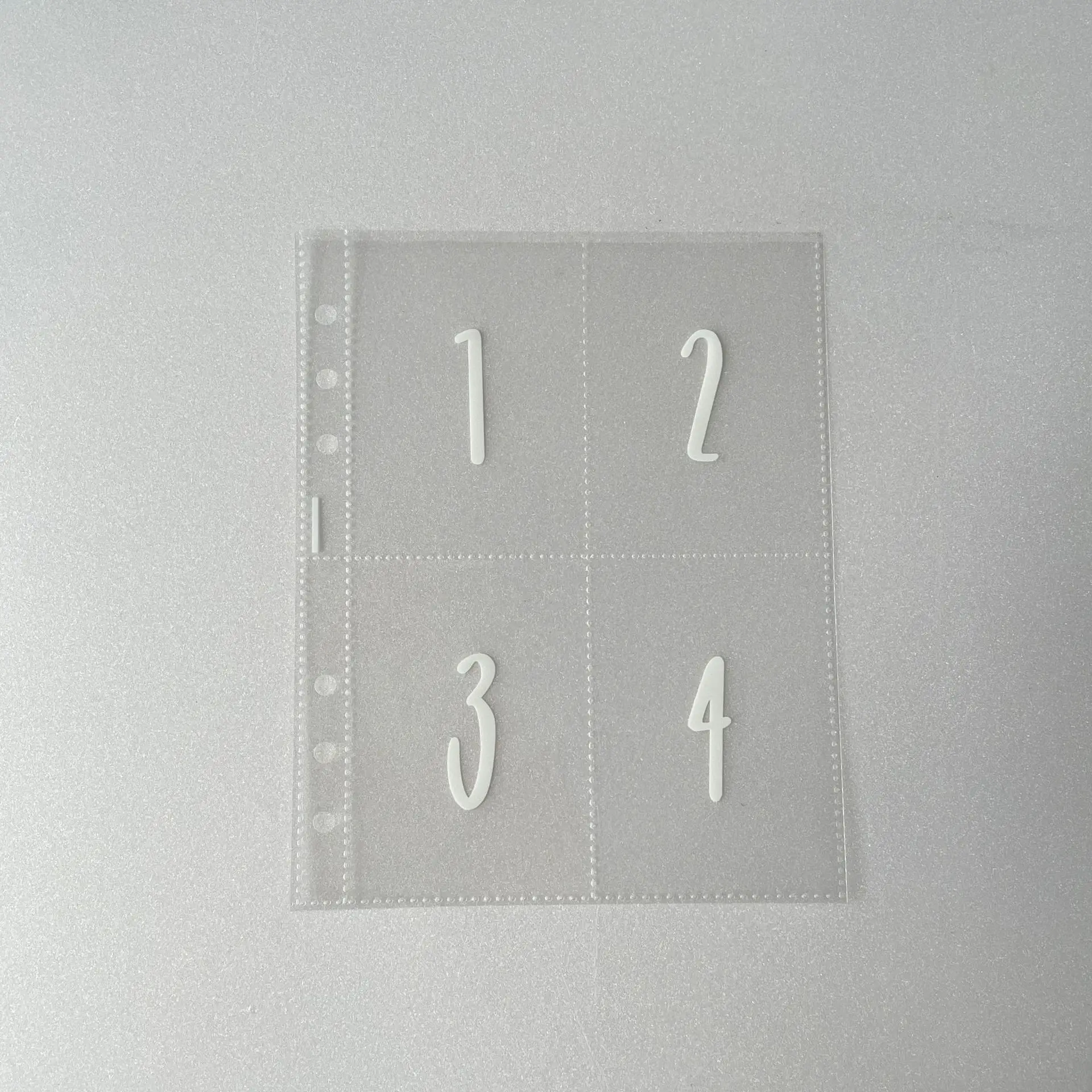 25sheets 100 Pockets With 1-100 Serial Number 6 Ring A5Binder Sleeves,Apply To 100 Envelope Challenge Binder Digital inner page