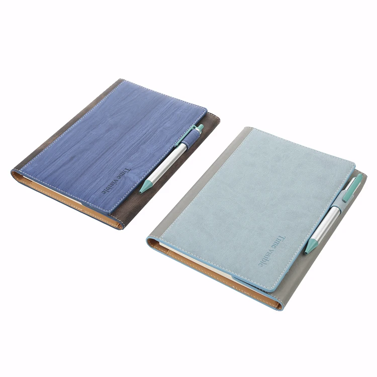 School Office Stationery Journal Leather magnetic flap Personal Diary Note Books with pen