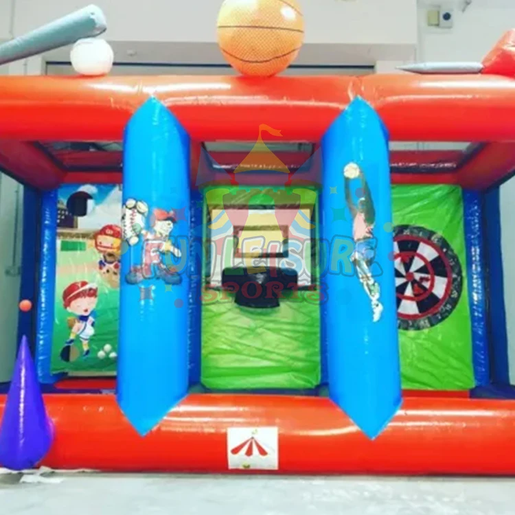 Commercial party sport games outdoor group building or event fun activities inflatable carnival game