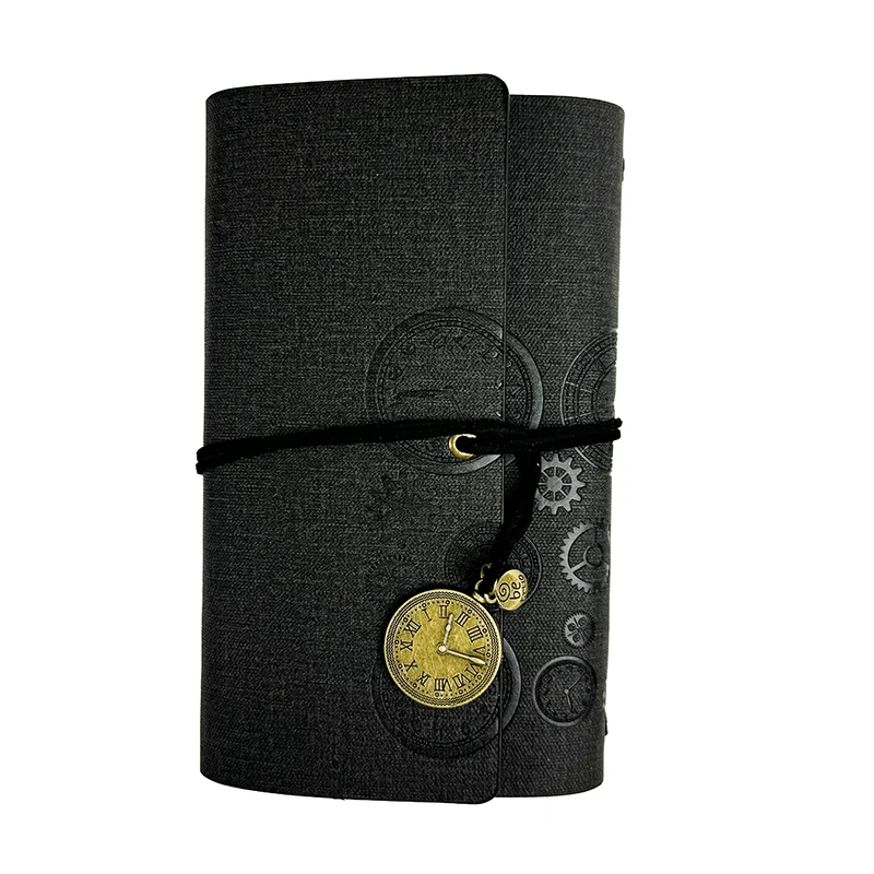 PU Leather Notebook Creative Diary With Leather Paper Notebook Hand Account Book Retro A6 Leather Journal Book