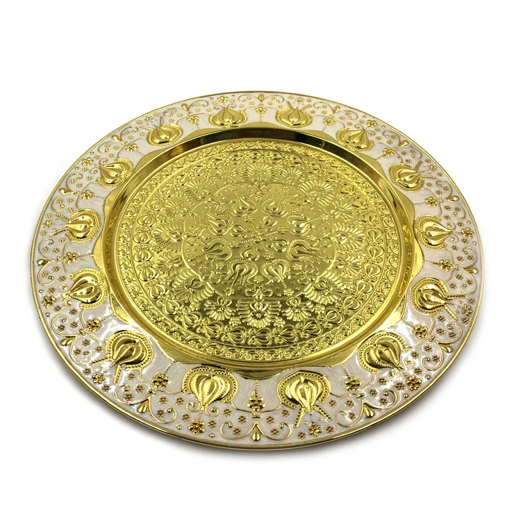 Hengwang factory wholesale European style high quality plated golden metal flagon home decor luxury