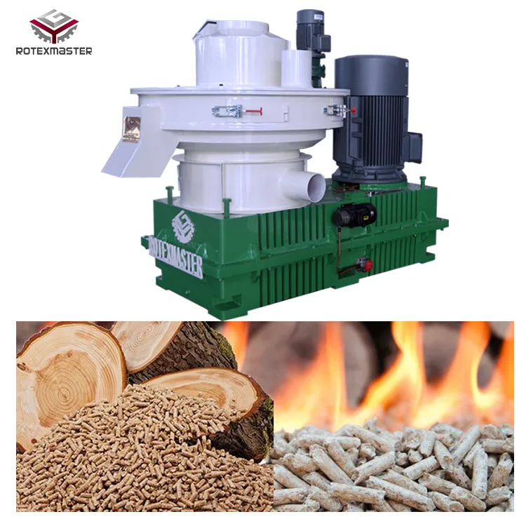 1-1.5 t/h oak firewood wood pellet making machine price