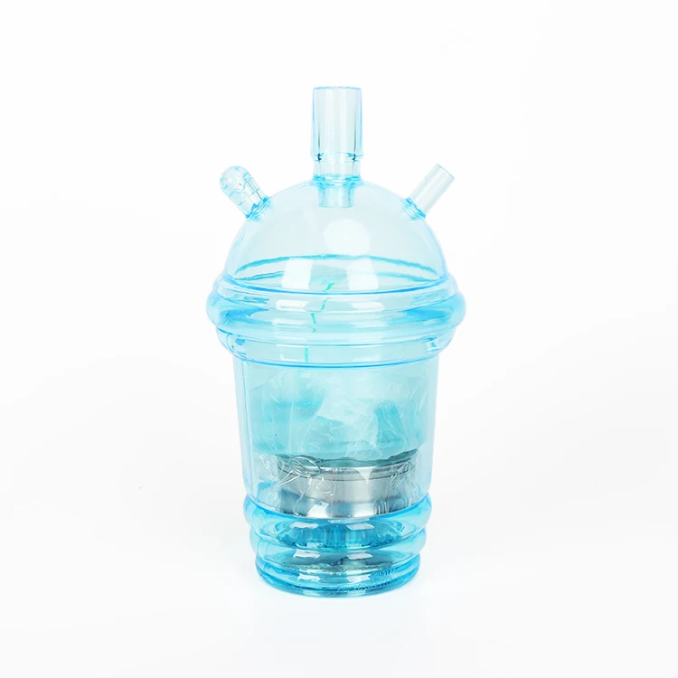 wholesale custom e hookah small LED chicha portable sheesha car shsiha mini hookah cup with led light