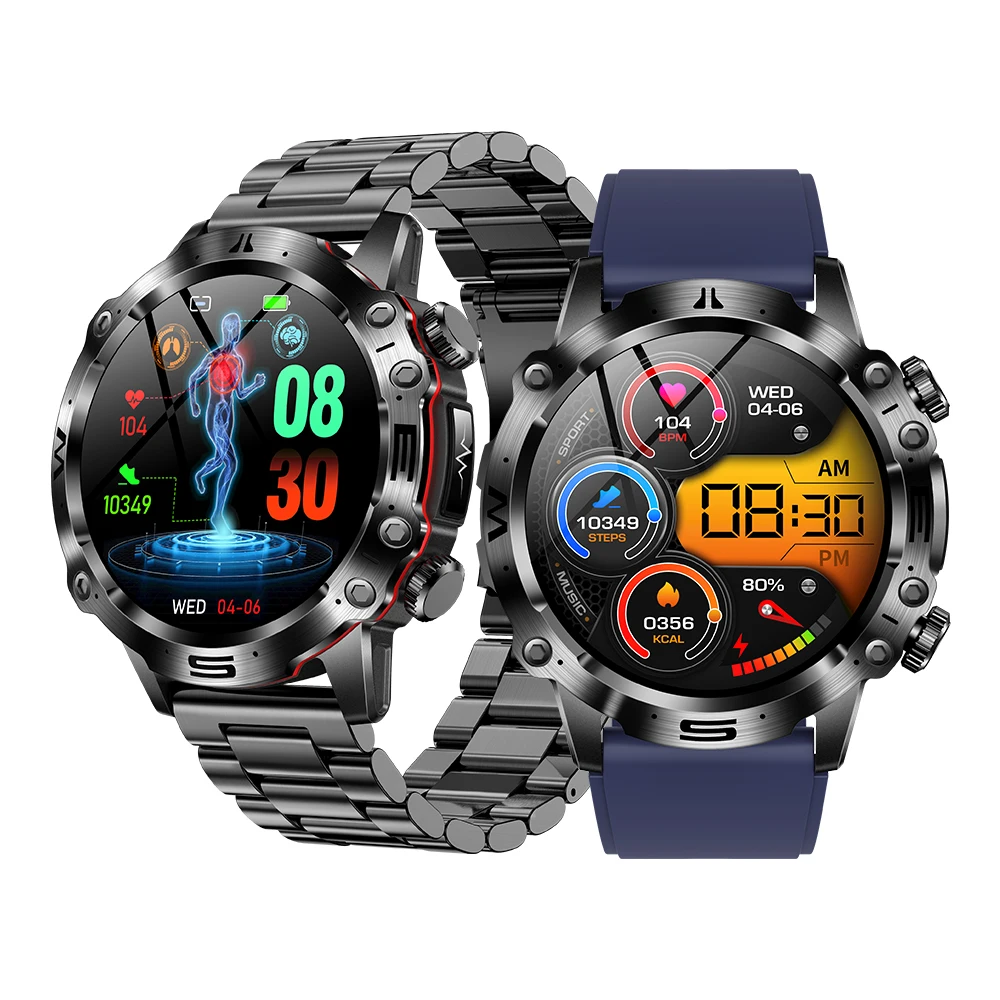 2024 new Amoled Screen men sport ECG Watch ET482 Blood Oxygen Body Temperature Health Smartwatch BT Call smart Watches