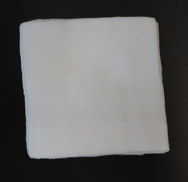 BLUENJOY Best Sell Cutting-edge  that Minimizes lint Sterile X-ray Compatible Gauze Sponges 100% White Cotton Gauze Swab 10x10cm