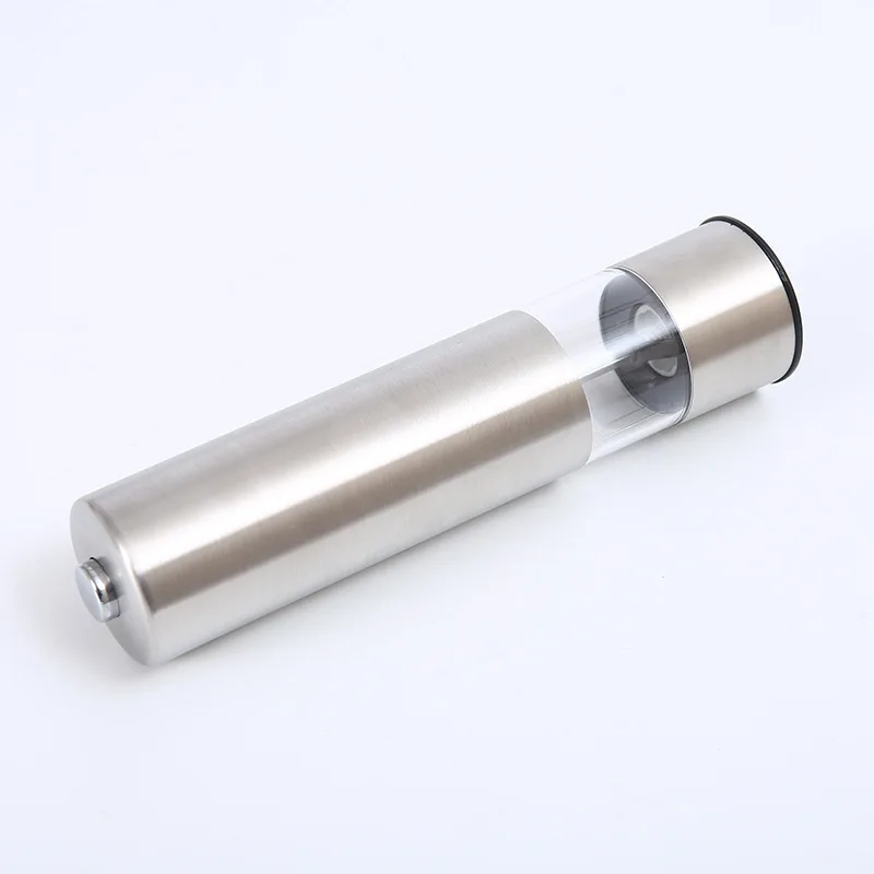 Hot Selling Rechargeable Electric Stainless Steel Gravity Mill Salt and Pepper Grinder with Spice Jar
