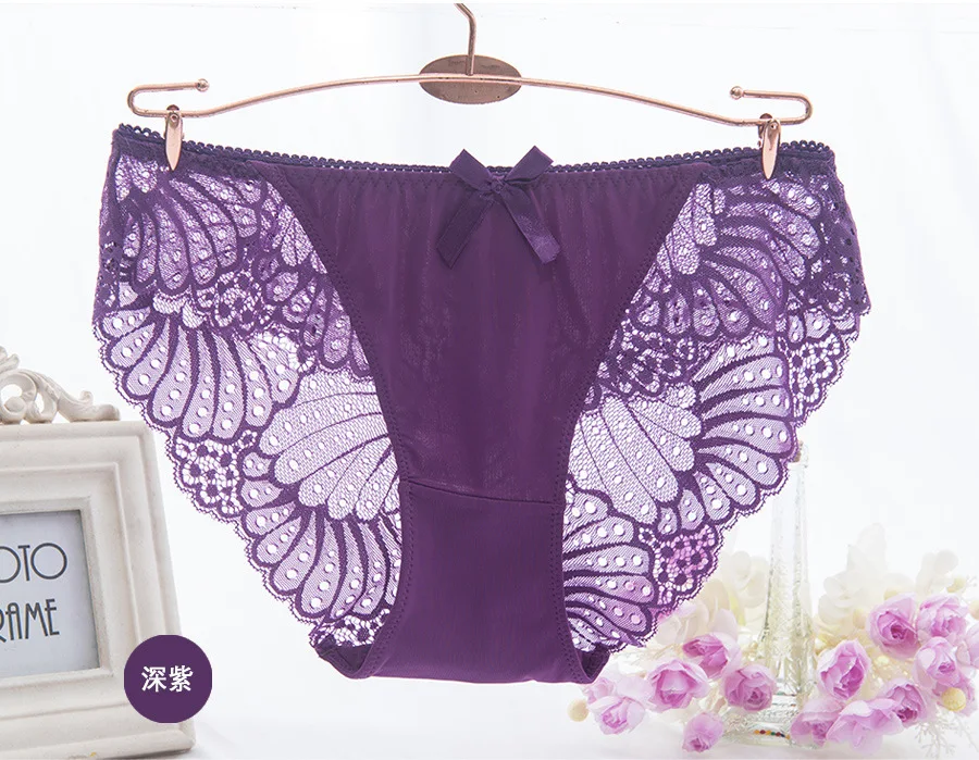 Young Girls Transparent Brief Ladies Models Seamless Panty Silk Plus Size Underwear Panties