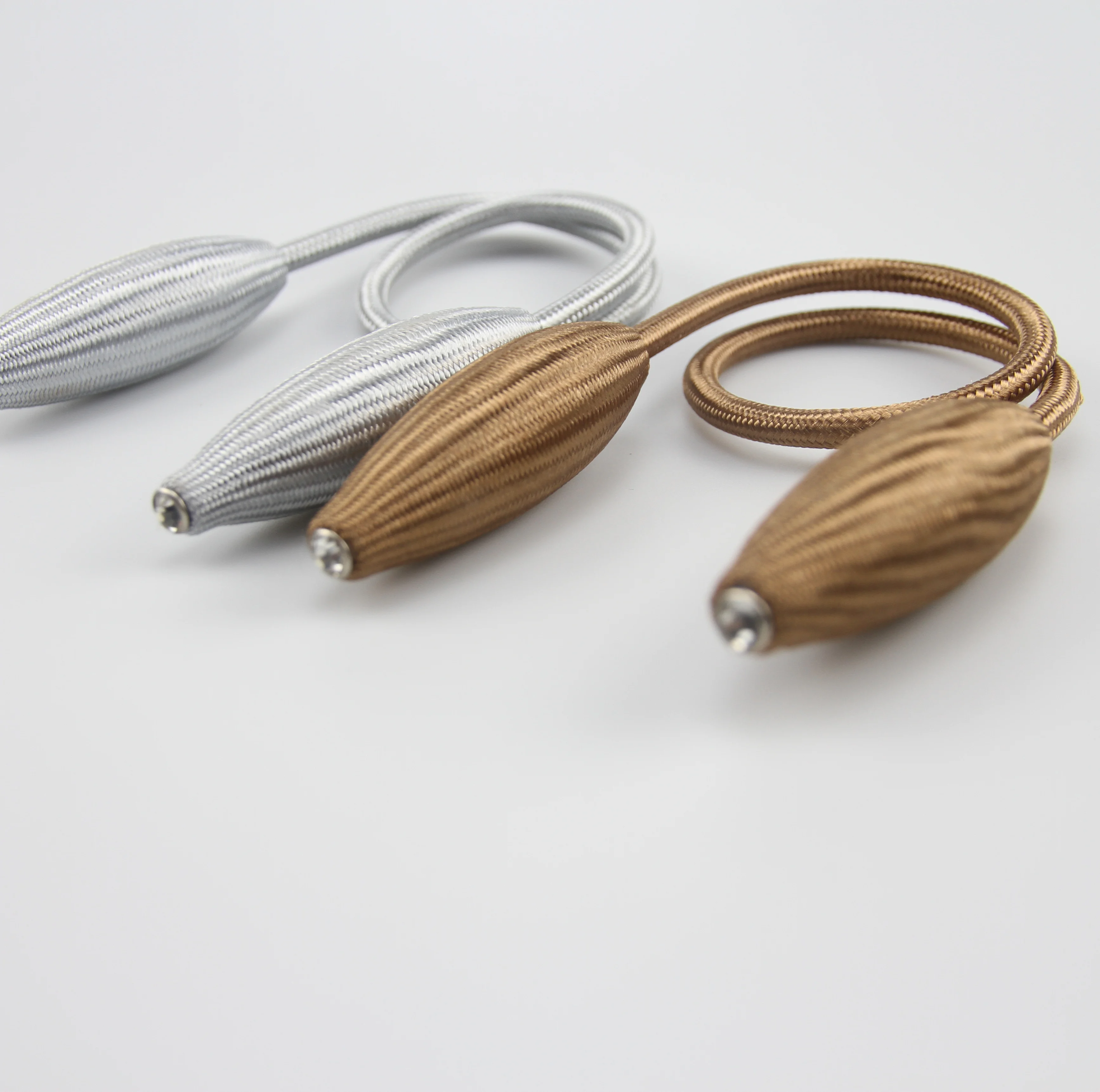 
2 Pack Curtain Buckle Tiebacks Window Curtain Holdbacks Home Office Decorative Drapery Rope Holdbacks for Curtains 