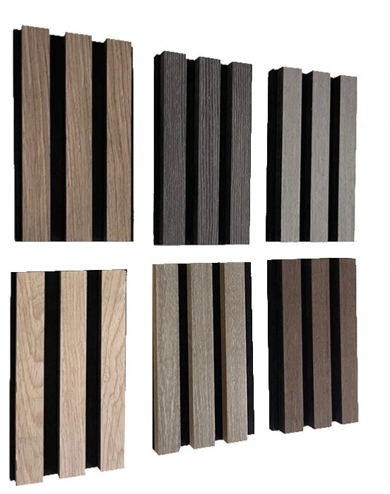 Apolloxy  Mdf wood Pet Strip Sound-Absorbing fluted panel Acoustic Board Solid oak Wooden soundproof Slat Panel For Wall Panels