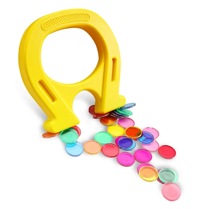 Teaching aid- Horseshoe shaped magnetic strips with multiple colors to choose from