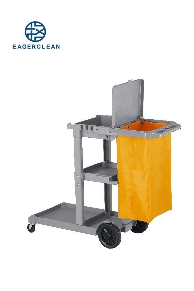 Товары для уборки в помещении, пластиковая хозяйственная тележка, многофункциональная Сервисная Тележка