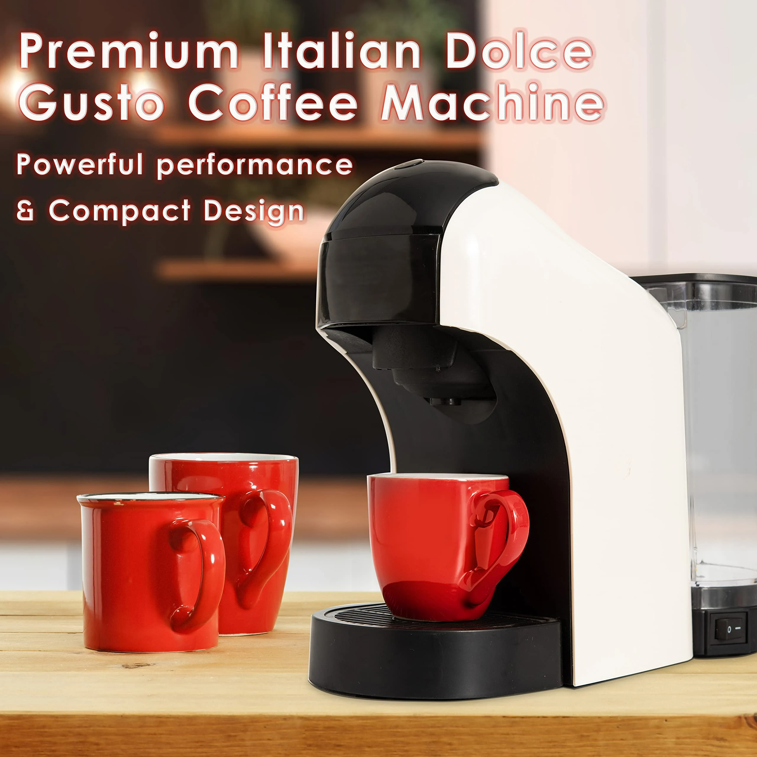 Custom Made 1450w 9 Bar Auto Smart Capsule Coffee Maker Portable Home Use Appliances Italian Coffee Making Machines