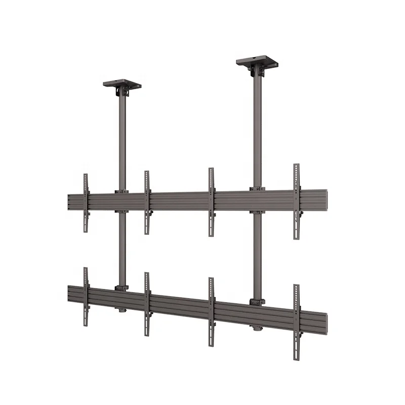Universal Quad Vertical 2X2 Ceiling Mount for 32 inch to 65 inch VESA 100X100-600X400 VESA 100X100-600X400mm TV Mount