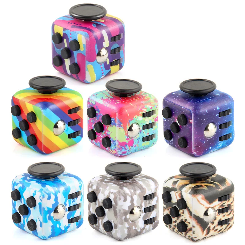 Colorful Mini 6 Sides Magic Finger Fidget Cube Cubos Fidget Sensory Toys